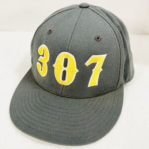 Lids 307 Logo Fitted Hat Cap 7 1/4 Gray 27 Outdoors Workwear Sports Casual